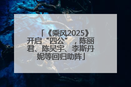 《乘风2025》开启“四公”，陈丽君、陈昊宇、李斯丹妮等回归助阵