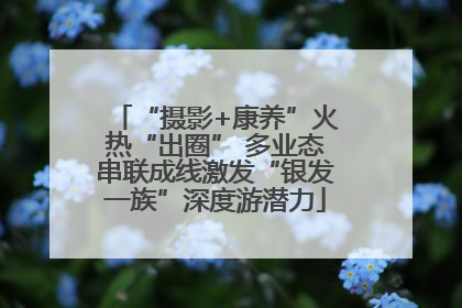 “摄影+康养”火热“出圈” 多业态串联成线激发“银发一族”深度游潜力