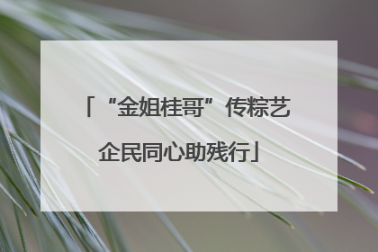 “金姐桂哥”传粽艺 企民同心助残行