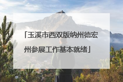 玉溪市西双版纳州德宏州参展工作基本就绪