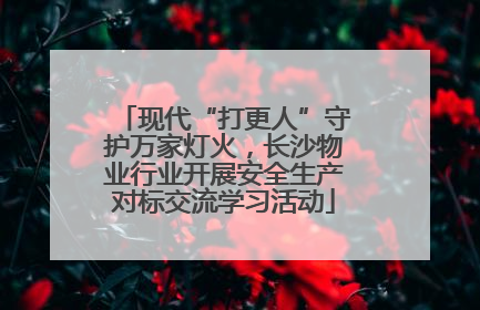 现代“打更人”守护万家灯火，长沙物业行业开展安全生产对标交流学习活动