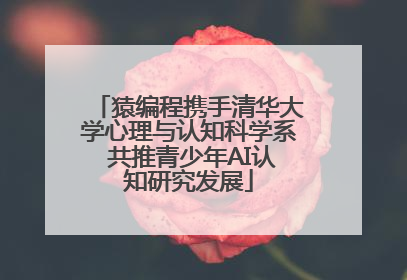 猿编程携手清华大学心理与认知科学系 共推青少年AI认知研究发展