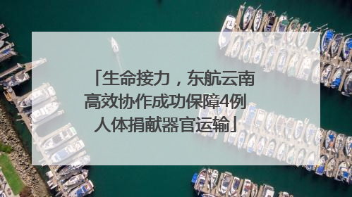 生命接力，东航云南高效协作成功保障4例人体捐献器官运输