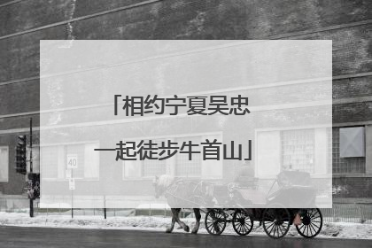 相约宁夏吴忠 一起徒步牛首山