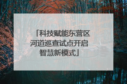 科技赋能东营区河道巡查试点开启智慧新模式
