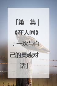 第一集｜《在人间》：一次与自己的灵魂对话