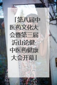 第八届中医药文化大会暨第三届沂山论健·中医药健康大会开幕