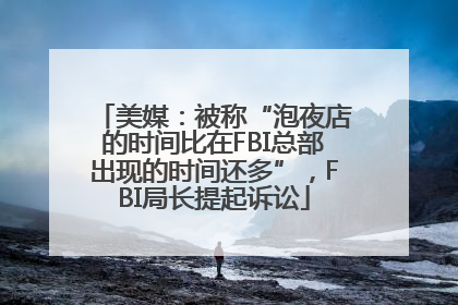 美媒：被称“泡夜店的时间比在FBI总部出现的时间还多”，FBI局长提起诉讼