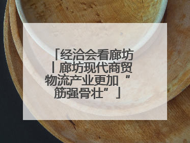 经洽会看廊坊丨廊坊现代商贸物流产业更加“筋强骨壮”