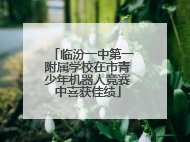 临汾一中第一附属学校在市青少年机器人竞赛中喜获佳绩