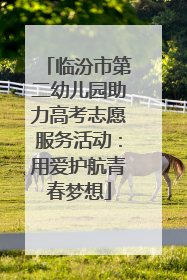 临汾市第二幼儿园助力高考志愿服务活动：用爱护航青春梦想