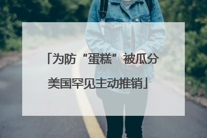 为防“蛋糕”被瓜分 美国罕见主动推销