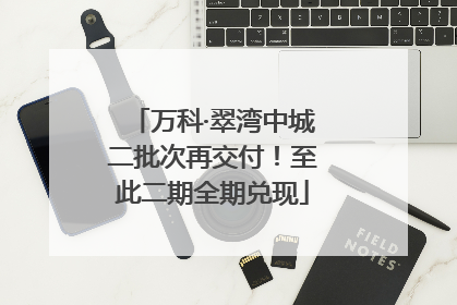 万科·翠湾中城二批次再交付！至此二期全期兑现