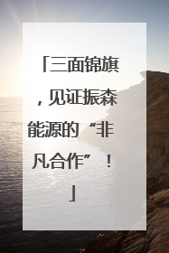 三面锦旗，见证振森能源的“非凡合作”！