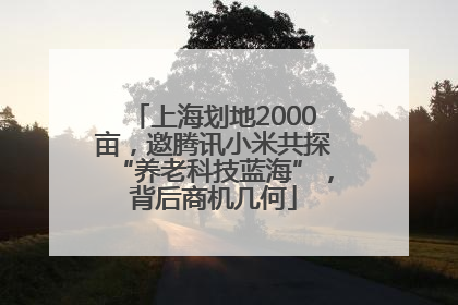 上海划地2000亩，邀腾讯小米共探“养老科技蓝海”，背后商机几何
