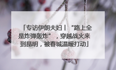 专访伊朗夫妇丨“路上全是炸弹轰炸”，穿越战火来到昆明，被春城温暖打动