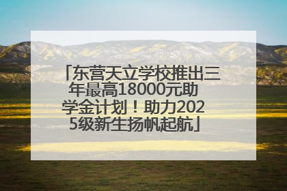 东营天立学校推出三年最高18000元助学金计划！助力2025级新生扬帆起航
