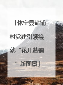 休宁县盐铺村党建引领绘就“花开盐铺”新图景