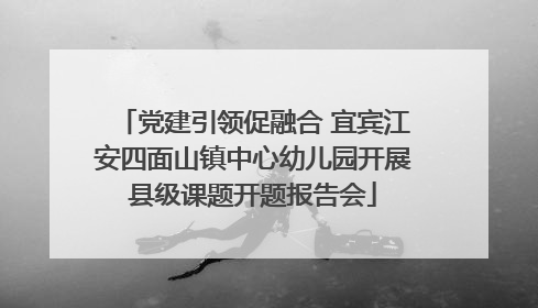 党建引领促融合 宜宾江安四面山镇中心幼儿园开展县级课题开题报告会