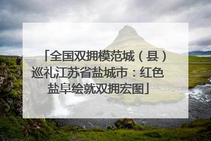 全国双拥模范城（县）巡礼江苏省盐城市：红色盐阜绘就双拥宏图