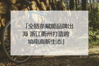 全链条赋能品牌出海 浙江衢州打造跨境电商新生态