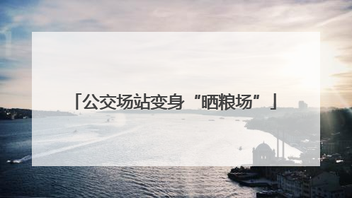 公交场站变身“晒粮场”