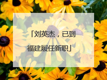 刘英杰，已到福建履任新职