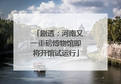 剧透：河南又一重磅博物馆即将开馆试运行