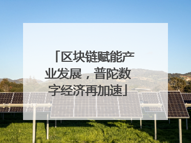 区块链赋能产业发展，普陀数字经济再加速