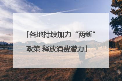 各地持续加力“两新”政策 释放消费潜力