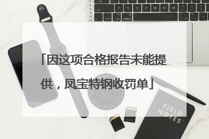 因这项合格报告未能提供，凤宝特钢收罚单