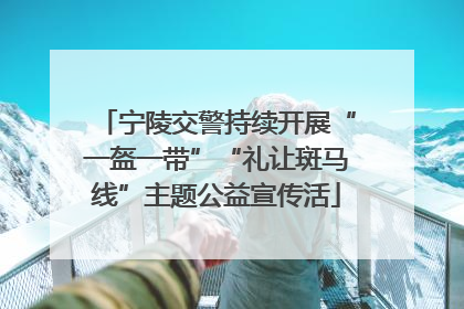 宁陵交警持续开展“一盔一带”“礼让斑马线”主题公益宣传活