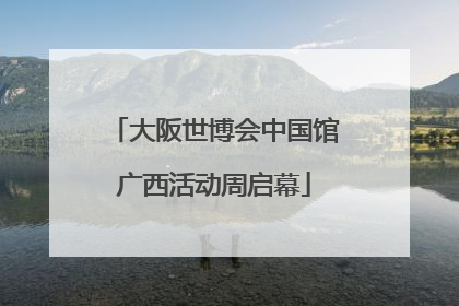 大阪世博会中国馆广西活动周启幕