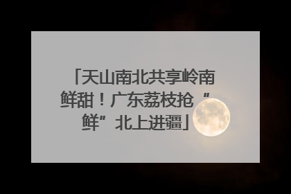 天山南北共享岭南鲜甜！广东荔枝抢“鲜”北上进疆