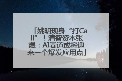 姚明现身“打Call”！清智资本张煜：AI赛道或将迎来三个爆发应用点