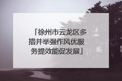 徐州市云龙区多措并举强作风优服务提效能促发展