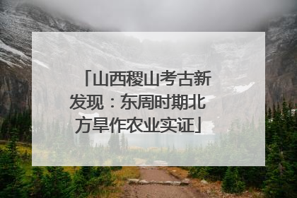 山西稷山考古新发现：东周时期北方旱作农业实证