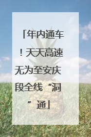 年内通车！天天高速无为至安庆段全线“洞”通