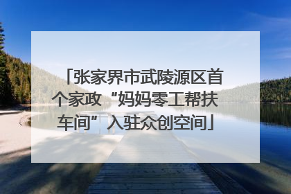 张家界市武陵源区首个家政“妈妈零工帮扶车间”入驻众创空间