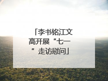 李书铭江文高开展“七一”走访慰问