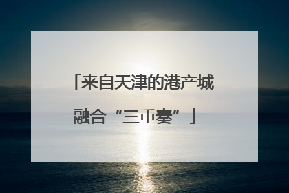 来自天津的港产城融合“三重奏”