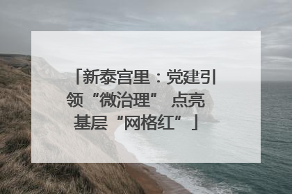 新泰宫里：党建引领“微治理” 点亮基层“网格红”