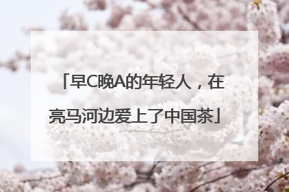 早C晚A的年轻人，在亮马河边爱上了中国茶