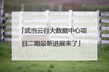 武当云谷大数据中心项目二期最新进展来了