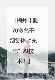 梅州丰顺70多名干部集体“充电”AI技术！