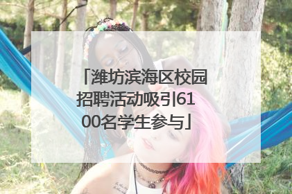 潍坊滨海区校园招聘活动吸引6100名学生参与
