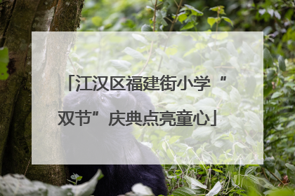 江汉区福建街小学“双节”庆典点亮童心