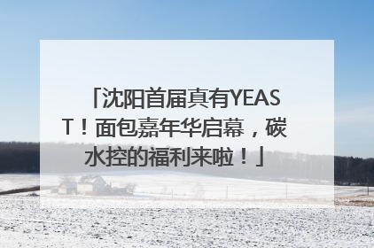 沈阳首届真有YEAST！面包嘉年华启幕，碳水控的福利来啦！