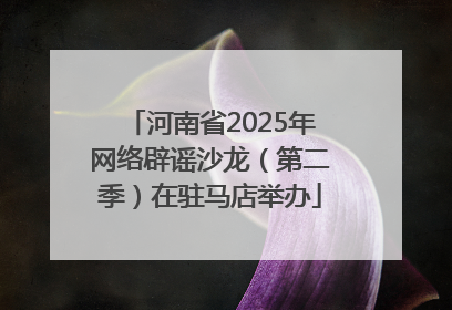 河南省2025年网络辟谣沙龙（第二季）在驻马店举办