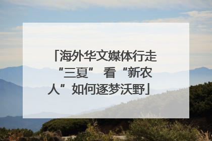 海外华文媒体行走“三夏” 看“新农人”如何逐梦沃野